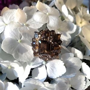 Saxon • Smoky Quartz Cocktail Ring